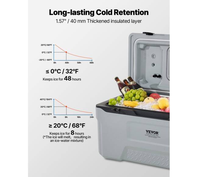 Nešiojamas šaldytuvas su ratukais, 74 l2