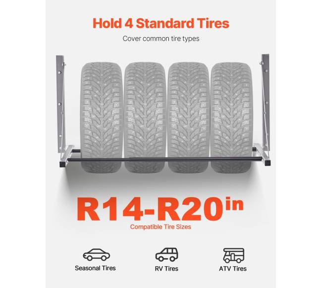 Sieninė sulankstoma padangų lentyna1