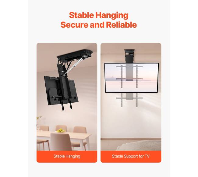 Variklinis lubinis TV laikiklis 32-70 colių ekranui3