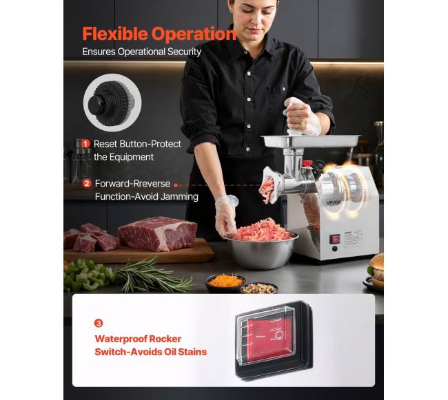 Elektrinis mėsos malimo įrenginys virtuvei3