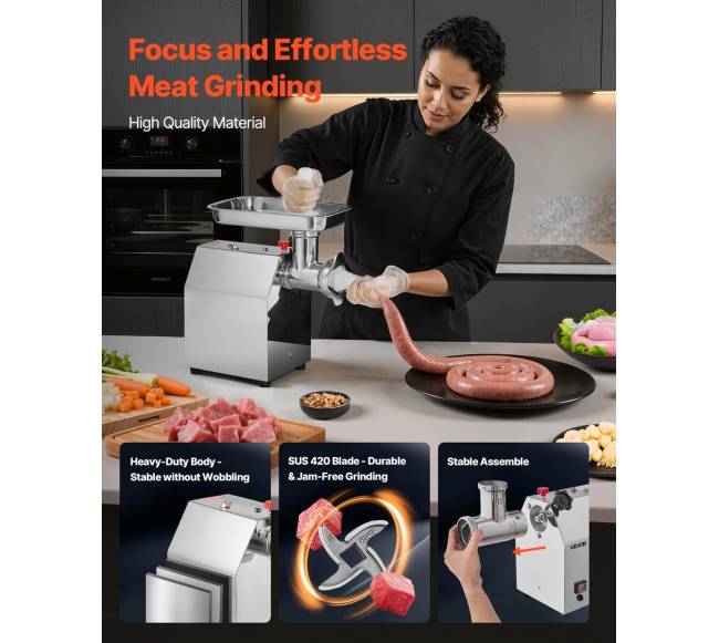 Elektrinis mėsos malimo įrenginys virtuvei5