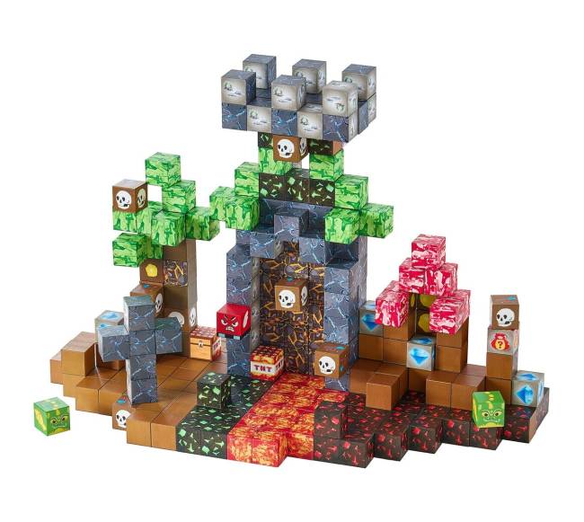 Magnetinių blokelių 100 dalių rinkinys10