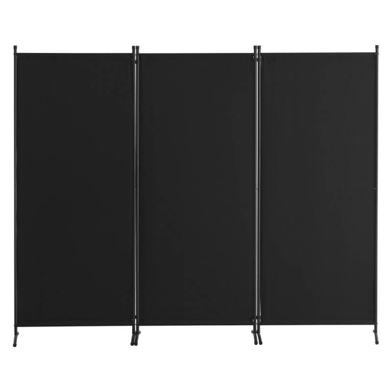 3 dalių juodas kambario pertvara0