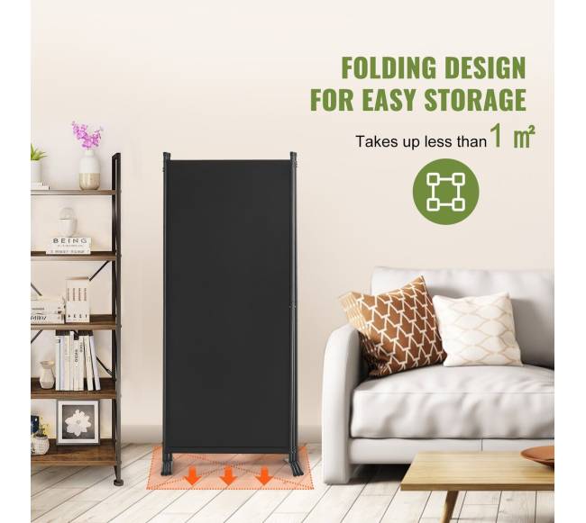 3 dalių juodas kambario pertvara4