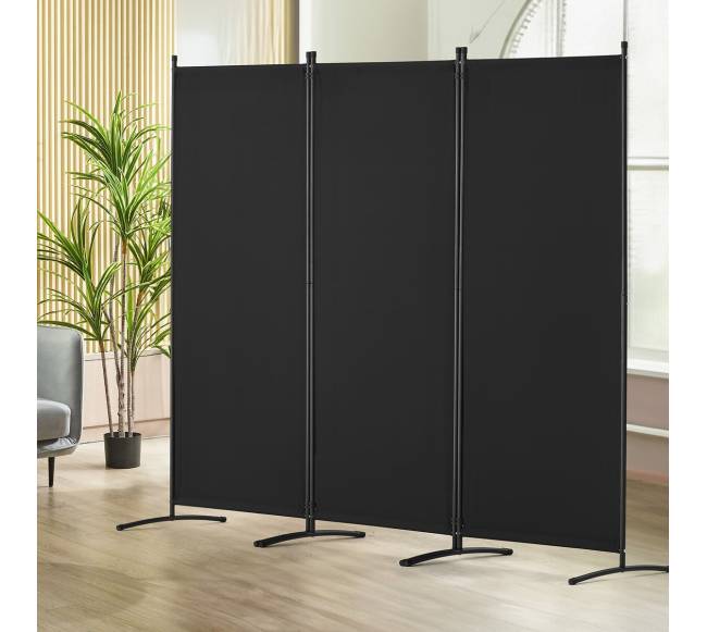 3 dalių juodas kambario pertvara7