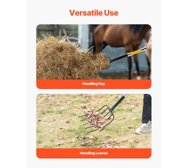 Penkių dantų sodinimo šakė stiklo pluošto rankena5