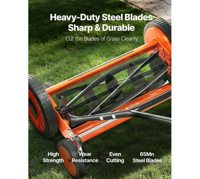 45 cm rankinė vejapjovė su žolės rinktuvu2