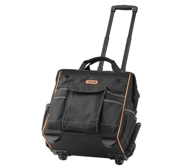 Riedanti įrankių krepšys 25 kišenės8