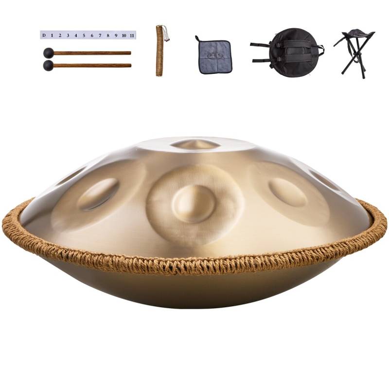 22 colių handpan būgnas su mušikliu0