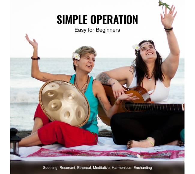 22 colių handpan būgnas su mušikliu5