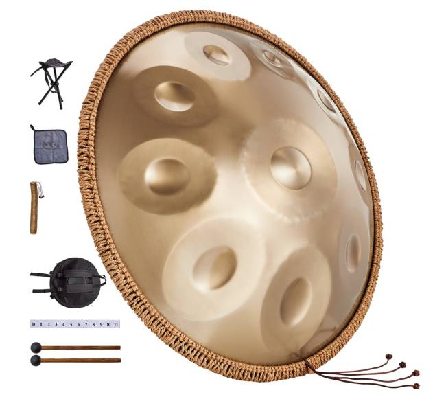 22 colių handpan būgnas su mušikliu8