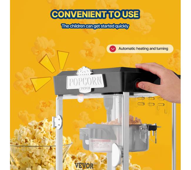 Stalinis spragėsiais aparatas 480W 4oz juodas4