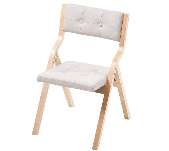 Medinės sulankstomos kėdės su paminkštinta sėdyne, 2 vnt.9