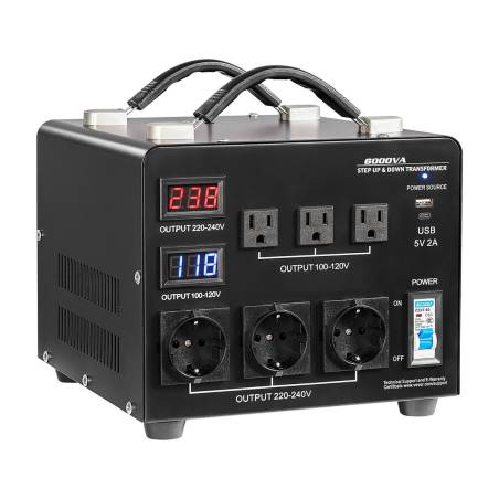 Automatinis transformatorius 6000VA 110V-220V0