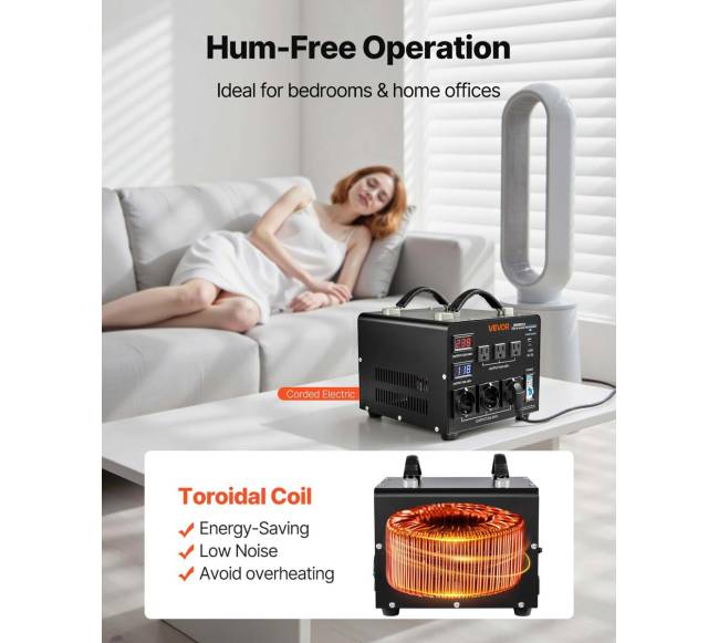 Automatinis transformatorius 6000VA 110V-220V5