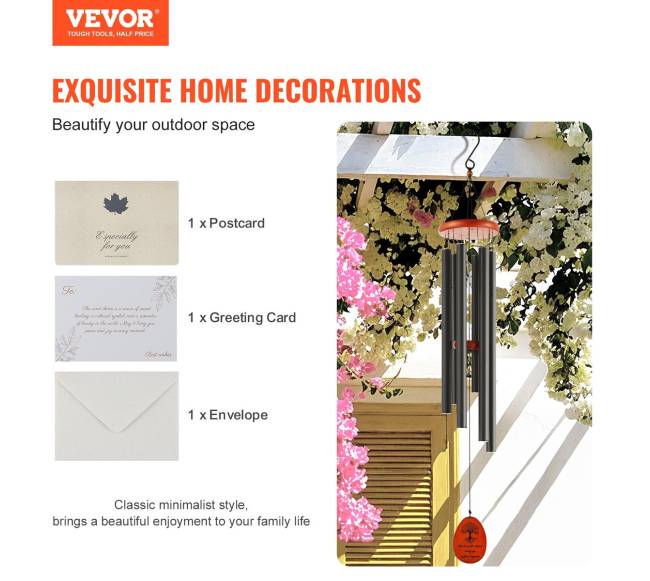 Lauko vėjo varpeliai, 1042 mm, išskirtinai gilūs tonai6