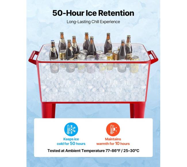 75,71 l kilnojamas gėrimų aušintuvas raudonas4