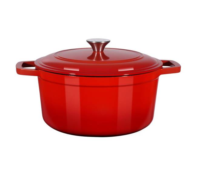 Raudonas emaliuotas ketaus troškintuvas9