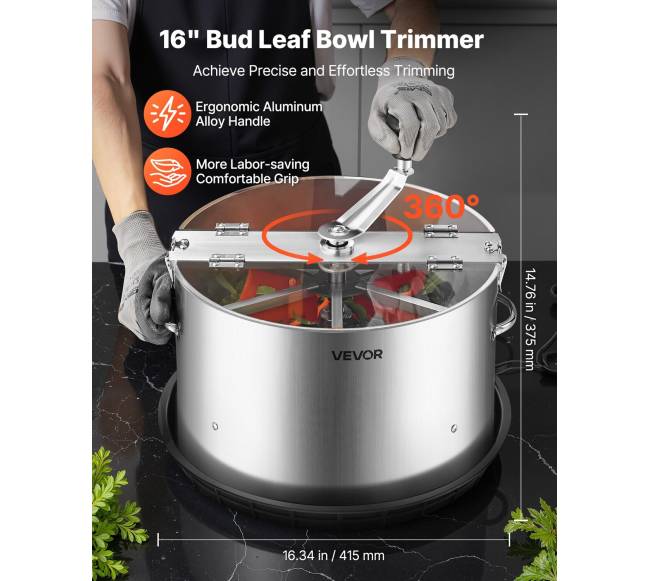 Rankinis pumpurų žoliapjovė 370 mm su nerūdijančio plieno peiliais1