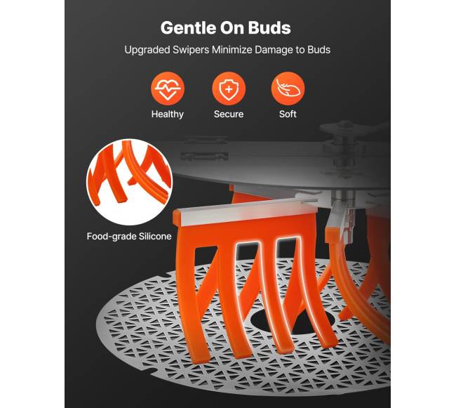 Rankinis pumpurų žoliapjovė 370 mm su nerūdijančio plieno peiliais4