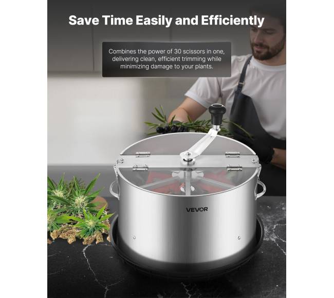 Rankinis pumpurų žoliapjovė 370 mm su nerūdijančio plieno peiliais5