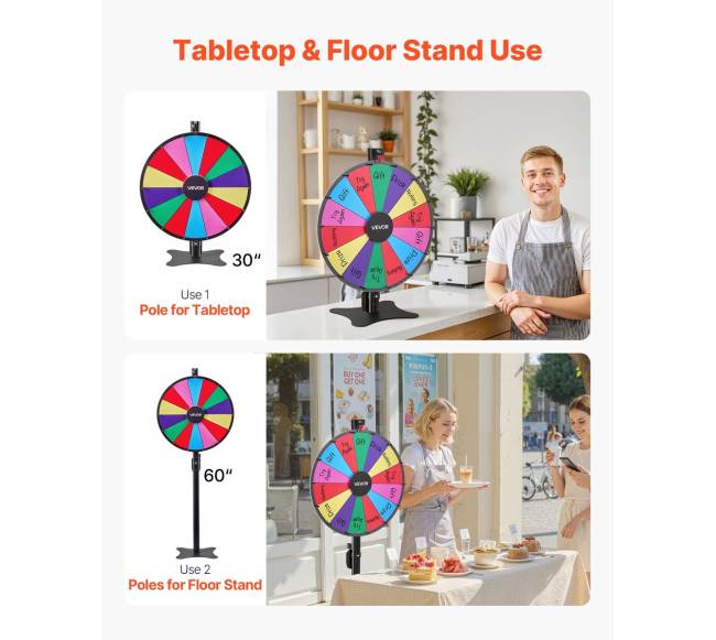 610 mm sukamasis prizų ratas su stovu1