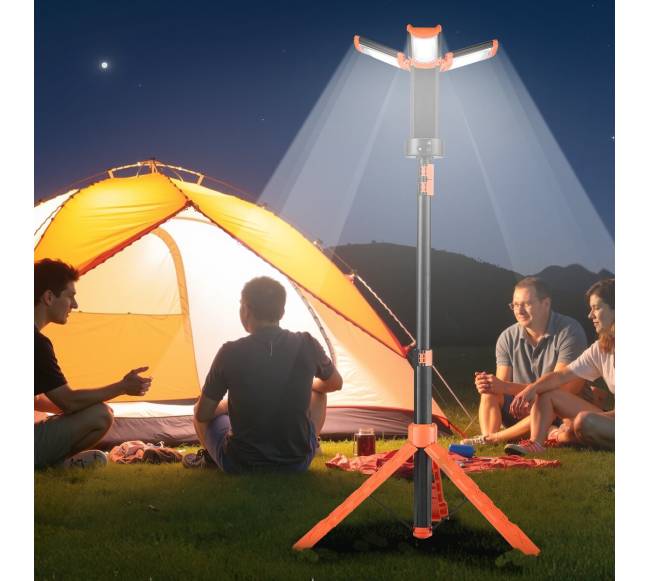 LED darbo šviesa su stovu, įkraunama7