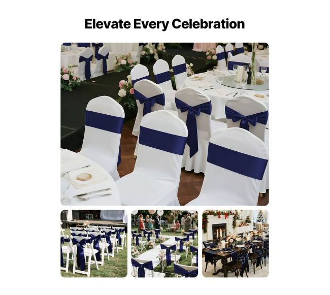 Satino kėdžių kaspinai 50 vnt.1