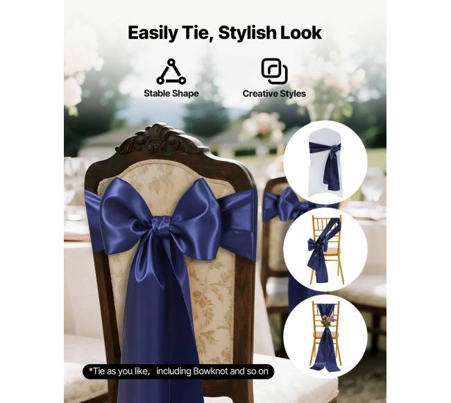 Satino kėdžių kaspinai 50 vnt.3