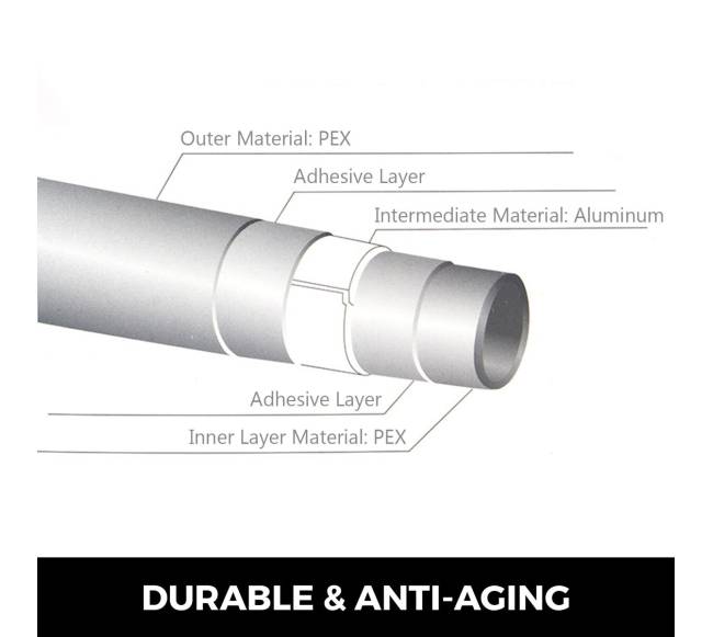 PEX-AL-PEX vamzdis grindų šildymui 300m1