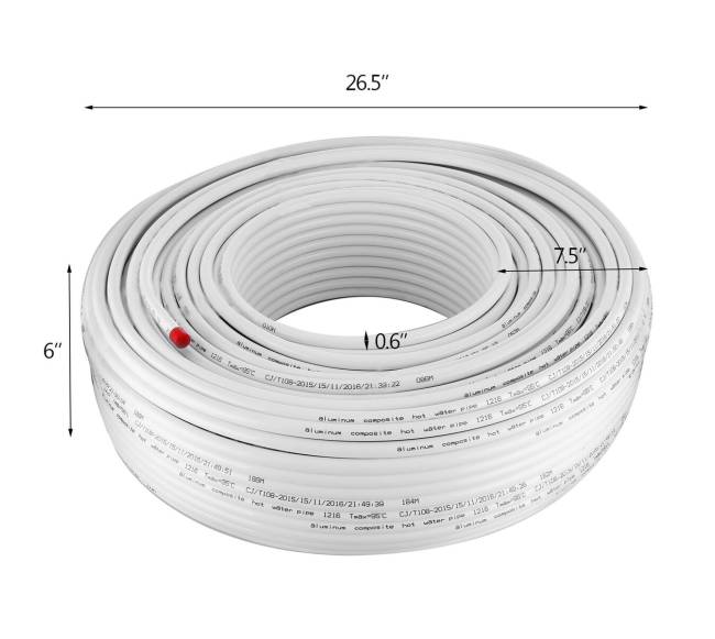 PEX-AL-PEX vamzdis grindų šildymui 300m7