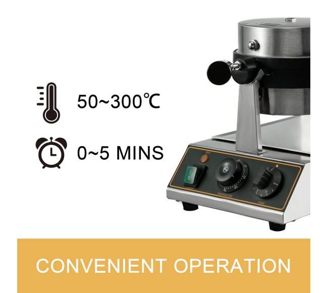 Vevor elektrinė apvali vaflinė rotatorius1