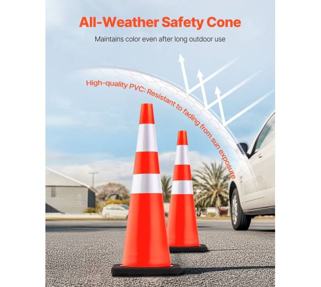 6 vnt. 92 cm eismo kūgiai su svoriu1