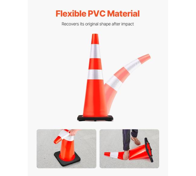 6 vnt. 92 cm eismo kūgiai su svoriu3