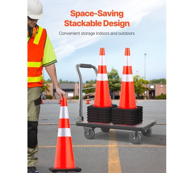 6 vnt. 92 cm eismo kūgiai su svoriu6