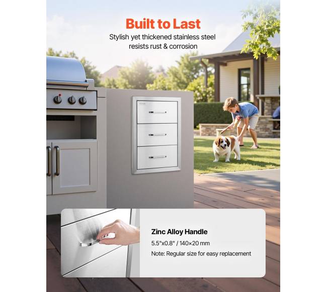 lauko virtuvės stalčiai 40 x 54,5 x 45 cm3