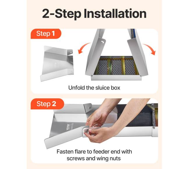 Sulankstoma aliuminio upelio dėžė aukso paieškai3