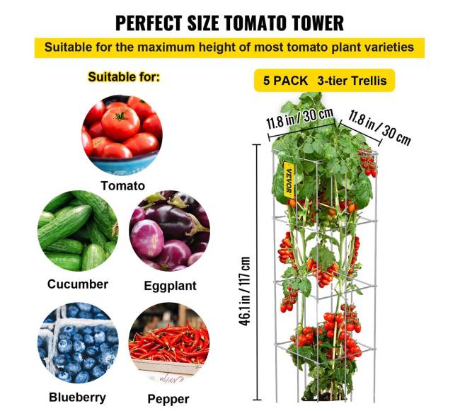 Pomidorų atramų narvai 5 vnt.2