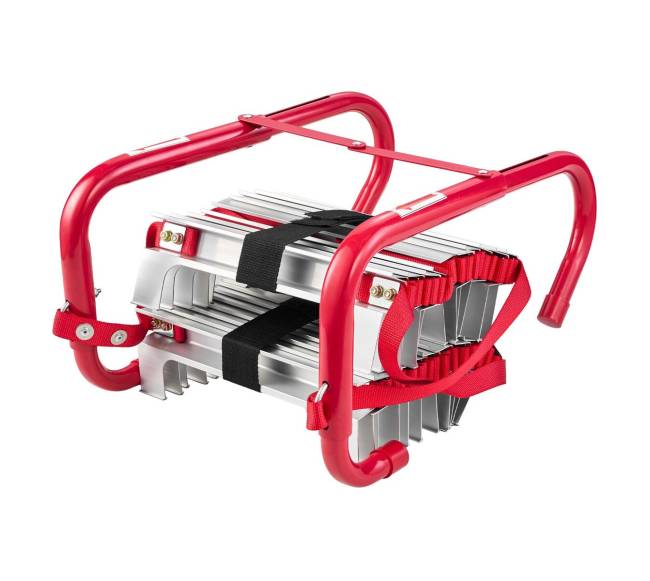 Gaisrinio pabėgimo kopėčios, 3 aukštų, 7.62 m0