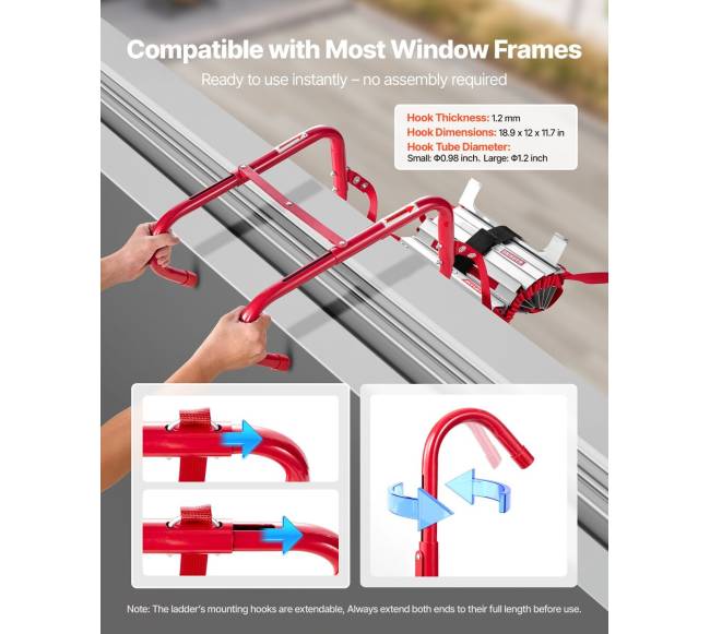 Gaisrinio pabėgimo kopėčios, 3 aukštų, 7.62 m1