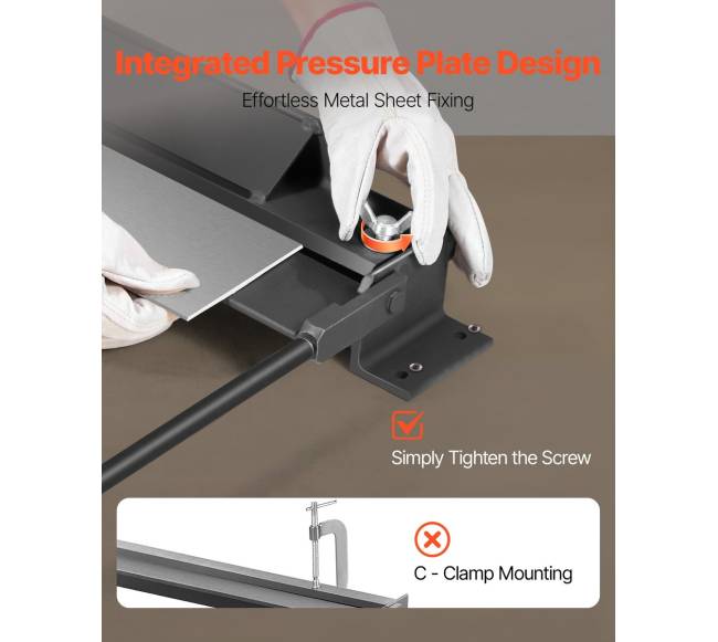 Lakštinio metalo lenkimo staklės (762 mm, 30 colių)4