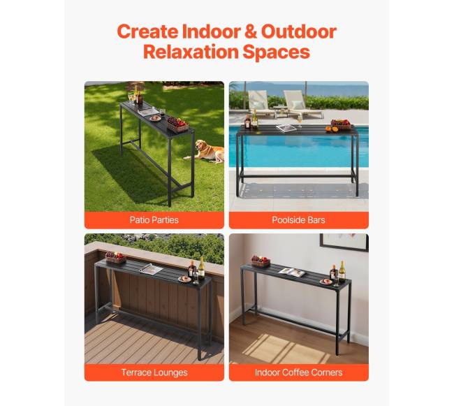 Lauko baro stalas 160 x 37,5 cm5