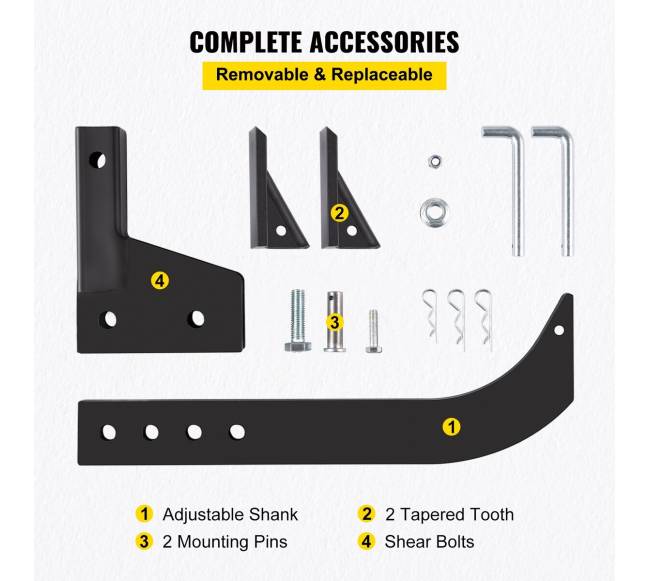Tvirtinamas plėšiklis traktoriui, 46 cm ilgio4