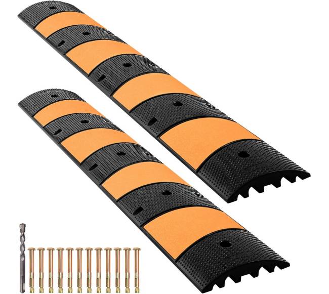 Guminė greičio ribojimo kalnelė, dviejų kanalų0