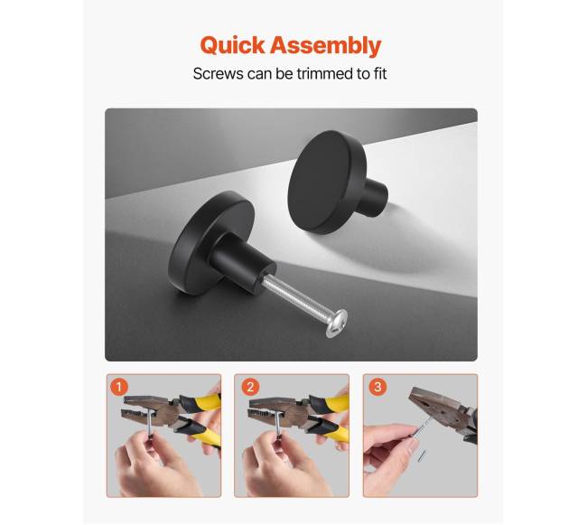 juodi 32 mm spintelės rankenėlės 10 vnt.4