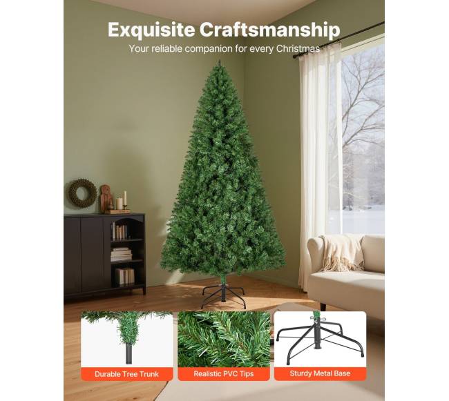 Dirbtinė Kalėdų eglė 2,2 m su metaliniu stovu3