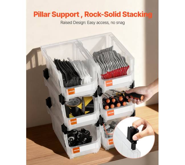 Permatomi plastikiniai sandėliavimo konteineriai3