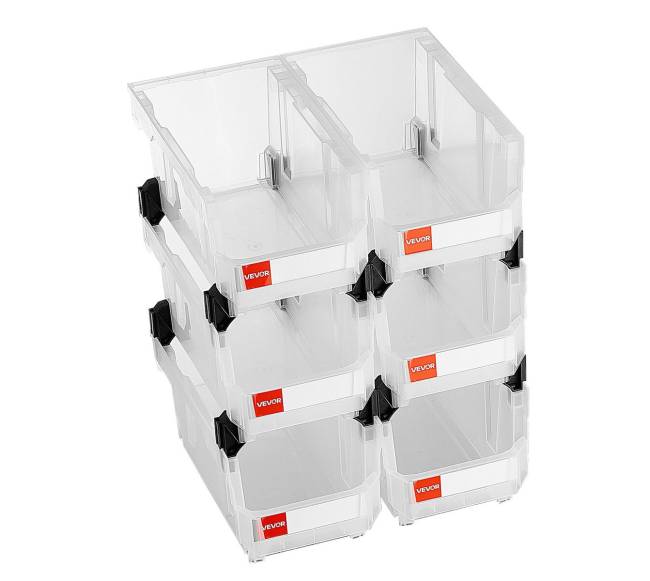 Permatomi plastikiniai sandėliavimo konteineriai10