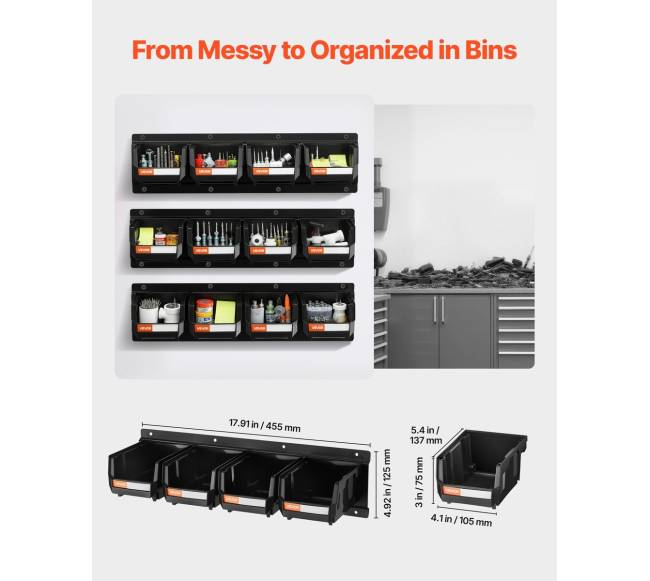 Sieniniai laikymo konteineriai, 12 plastikiniai1