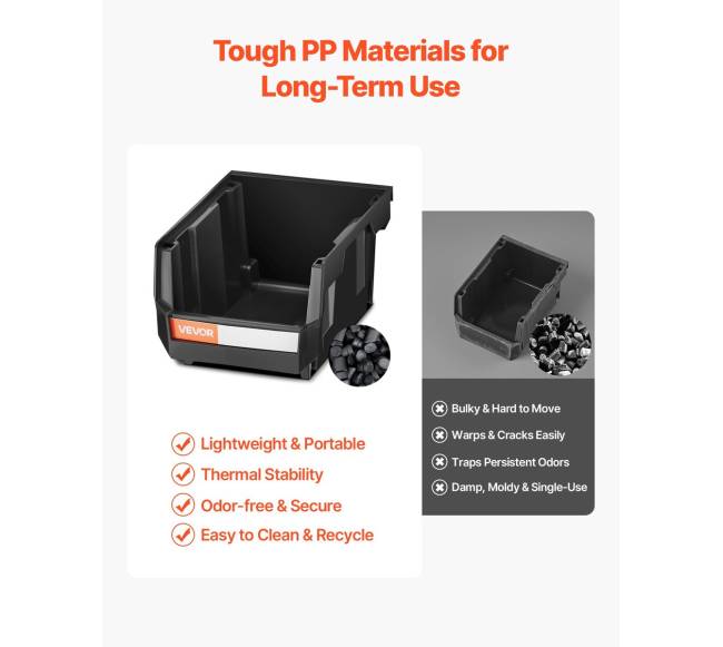 Sieniniai laikymo konteineriai, 12 plastikiniai2